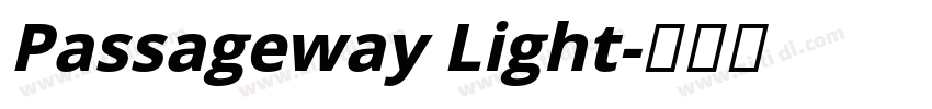 Passageway Light字体转换